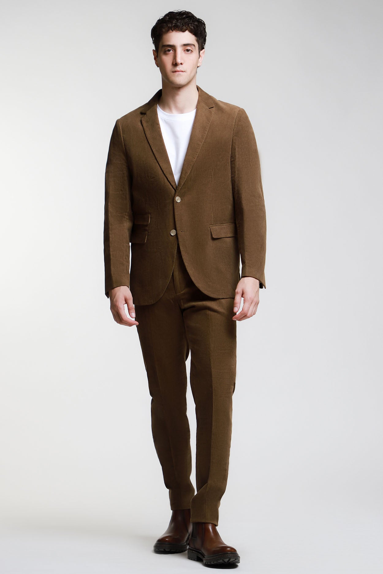 Pantalón Recto Vestir Tipo Pana – LOB - Main Image