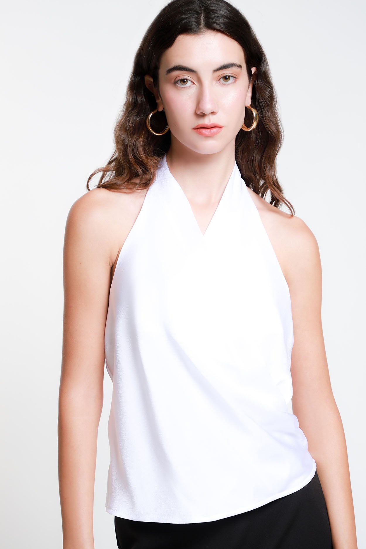 Halter Lob Blusas Blusa Cuello Blusa Halter Cuello Blusas Estilo