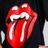 Playera Negra The Rollings Stone