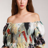 Blusa Smock Multicolor