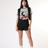 Playera Mickey Mouse Estampado Líneas