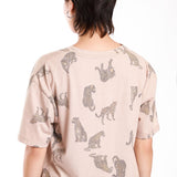 Playera Estampado Leopardos