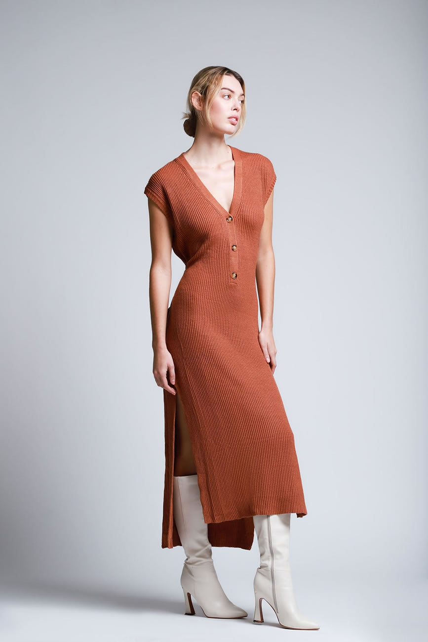 Vestido Maxi Vestidos De Lob Vestido Maxi Escote Cruzado – LOB