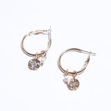 Aretes Lunas y Diamantes