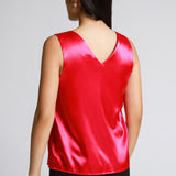 Blusa Satin Escote V