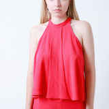 Blusa Cuello Halter Chiffon