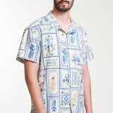 Camisa Mosaico Piñas Fit Regular