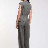 Jumpsuit Largo Mezcla Lino