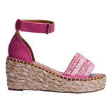 Sandalia Cuna Para Mujer Lob Footwear Rafia Rosa 51705462