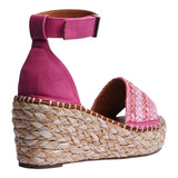 Sandalia Cuna Para Mujer Lob Footwear Rafia Rosa 51705462