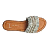 Sandalia Piso Para Mujer Lob Footwear Rafia Verde 52205468