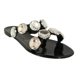 Sandalia Piso Para Mujer Lob Footwear Pvc Negro 53505494