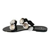 Sandalia Piso Para Mujer Lob Footwear Pvc Negro 53505494