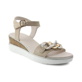 Sandalia Cuna Para Mujer Lob Footwear Pu Beige 57705018
