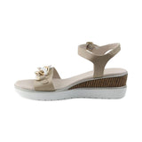 Sandalia Cuna Para Mujer Lob Footwear Pu Beige 57705018