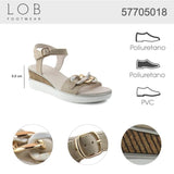 Sandalia Cuna Para Mujer Lob Footwear Pu Beige 57705018
