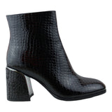 Botín Mujer Lob Patent Croc Negro 59404519