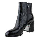 Botín Mujer Lob Patent Croc Negro 59404519