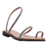 Sandalia Piso Para Mujer Lob Footwear Textile Blanco 59705009