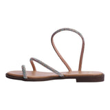 Sandalia Piso Para Mujer Lob Footwear Textile Blanco 59705009
