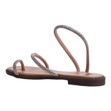 Sandalia Piso Para Mujer Lob Footwear Textile Blanco 59705009