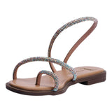 Sandalia Piso Para Mujer Lob Footwear Textile Blanco 59705009