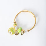 Pulsera Dorada Charm Árbol