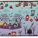 Loungefly Disney Hocus Pocus Scene AOP-Cartera con Cremallera para Mujer