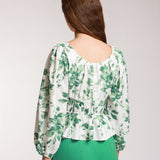 Blusa Cuello V Estampada