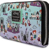 Loungefly Disney Hocus Pocus Scene AOP-Cartera con Cremallera para Mujer