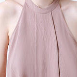 Blusa Cuello Halter Chiffon