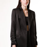 Saco Negro Forrado Oversize