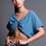 Blusa Crop Nudo Frontal