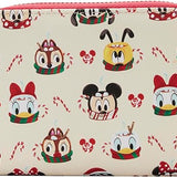 Loungefly Cartera Disney Tazas de Chocolate Caliente AOP Con Cremallera Envolvente