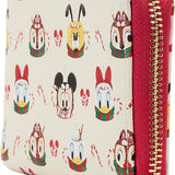 Loungefly Cartera Disney Tazas de Chocolate Caliente AOP Con Cremallera Envolvente