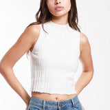 Blusa Tejida Cuello Mock