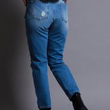 Jeans Mom Fit Destrucciones