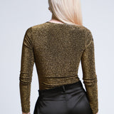 Pantiblusa Escote V Color Oro