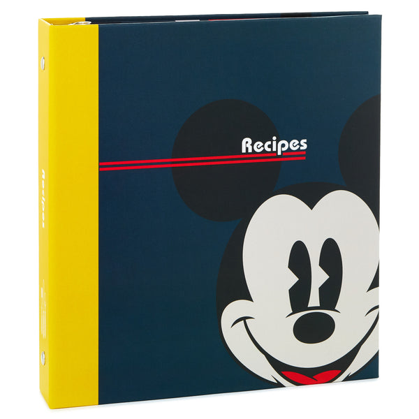 Libro organizador de recetas estampado retro de Mickey Mouse de Disney