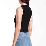 Blusa Tejida Cuello Mock