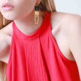 Blusa Cuello Halter Chiffon