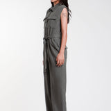 Jumpsuit Largo Mezcla Lino