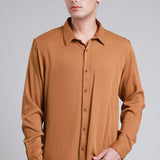 Camisa Formal Color Café