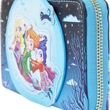 Loungefly Cartera con cremallera y póster de Disney Hocus Pocus