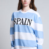 Sudadera Rayas Bordado Spain