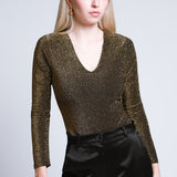 Pantiblusa Escote V Color Oro