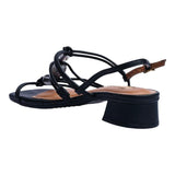 Sandalia Tacón Para Mujer Lob Footwear Gaspea Pronta Pelica Negro 86805058
