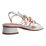 Sandalia Tacón Para Mujer Lob Footwear Gaspea Pronta Pelica Blanco 86805059