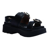 Sandalia Cuña Para Mujer Lob Footwear Pelica Negro 86805060