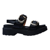 Sandalia Cuña Para Mujer Lob Footwear Pelica Negro 86805060